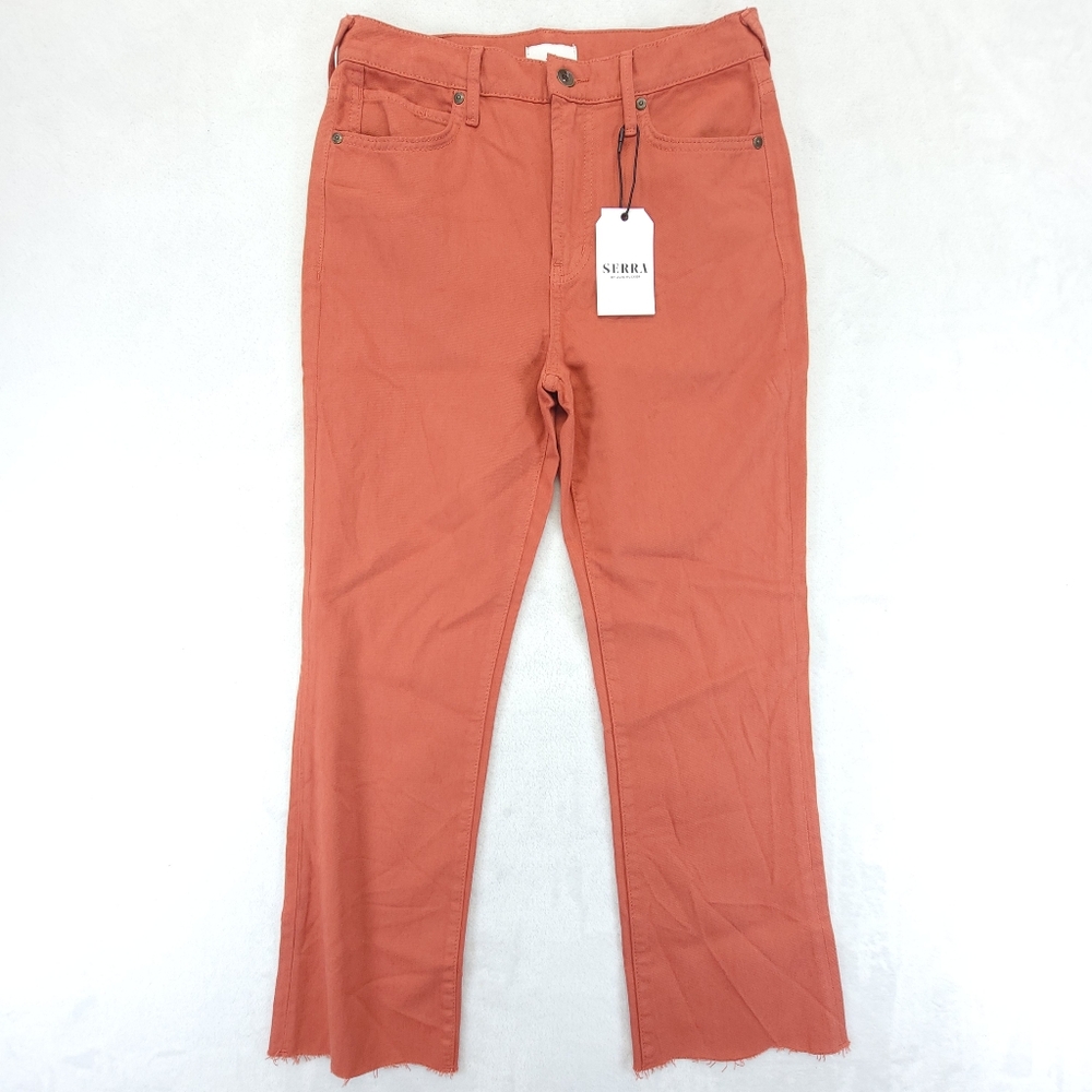 Serra by Joie Rucker Women's Jeans Size 26 Raw Hem Straight Stretch Cropped